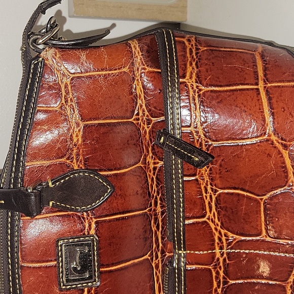 Vintage dooney and burke leather handbag - Picture 4 of 14